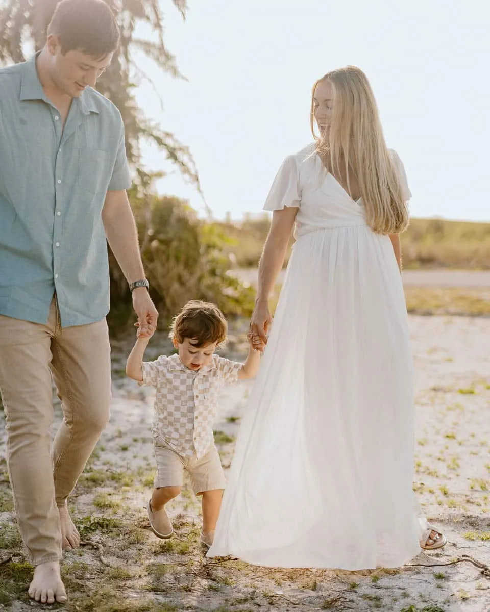 Family photo session with Flamingo Photographers on Florida’s Gulf Coast
