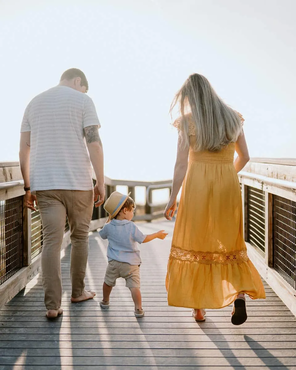 Family photo session with Flamingo Photographers on Florida’s Gulf Coast