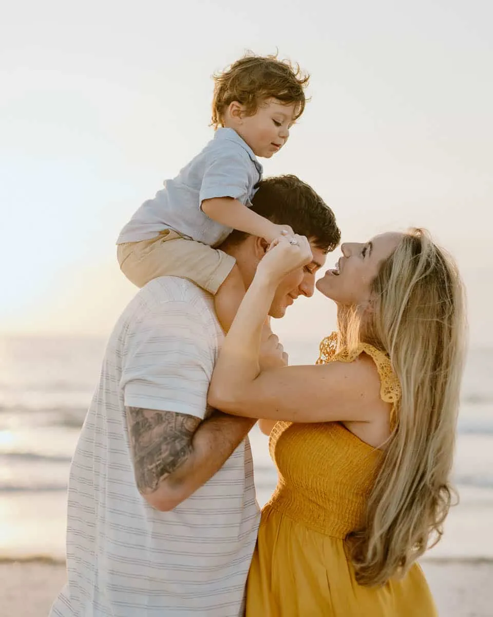Family photo session with Flamingo Photographers on Florida’s Gulf Coast