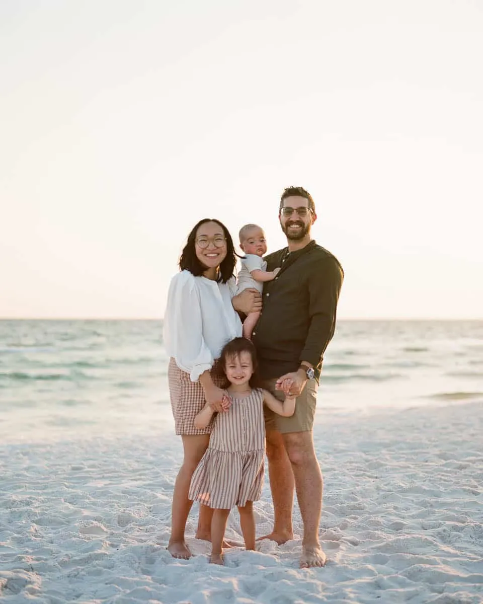 Family photo session with Flamingo Photographers on Florida’s Gulf Coast