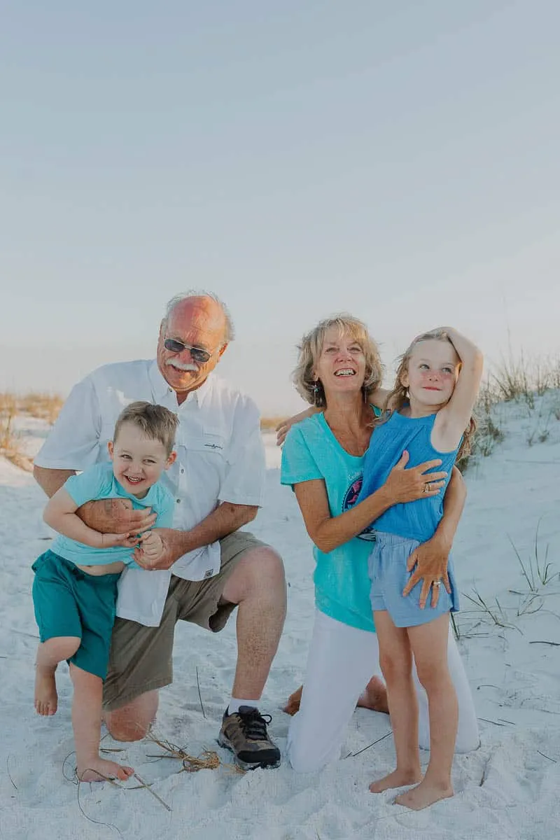 Family photo session with Flamingo Photographers on Florida’s Gulf Coast