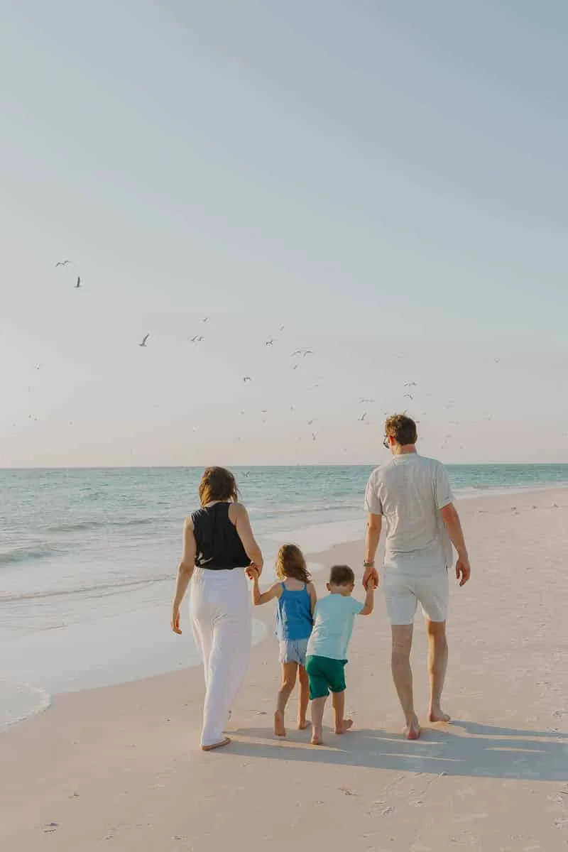 Family photo session with Flamingo Photographers on Florida’s Gulf Coast
