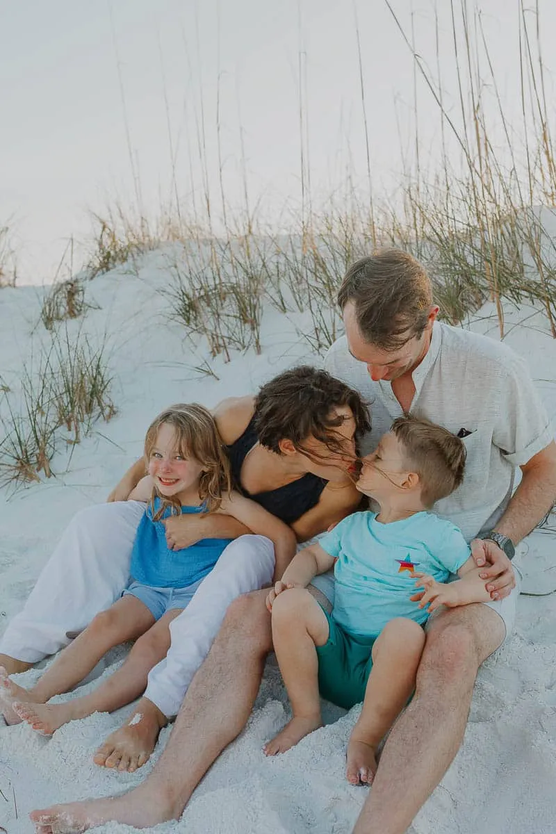 Family photo session with Flamingo Photographers on Florida’s Gulf Coast