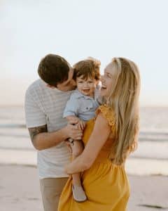 Jinny Singleton Beach Couple with Child 6